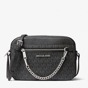 Micheal Kors Jet Set Large Logo Crossbody Bag